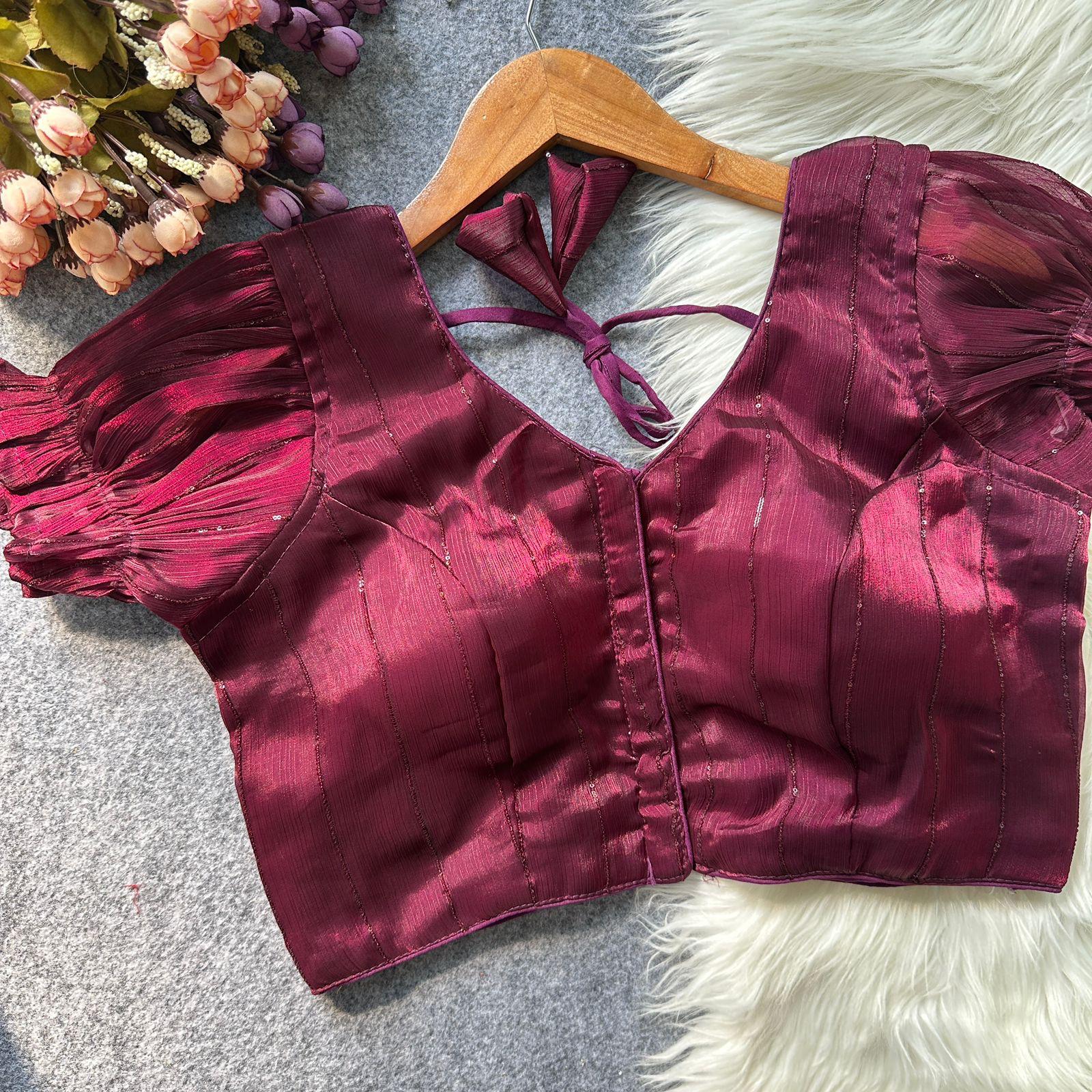 Two tone Zimi chu slub-Magenta